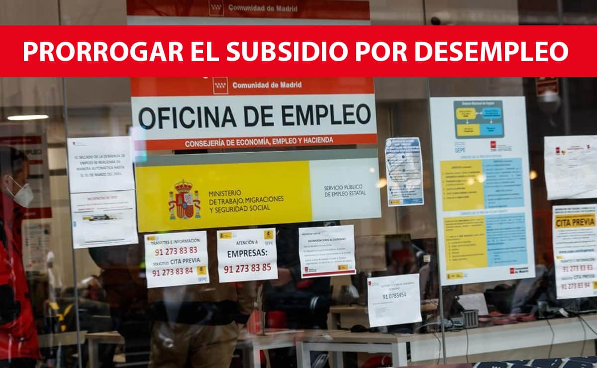 Prorrogar el subsidio por desempleo en Madrid